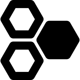 espaces hexagonaux Icône