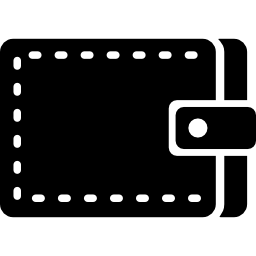 Leather wallet icon