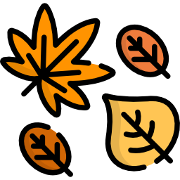 Dry leaf icon