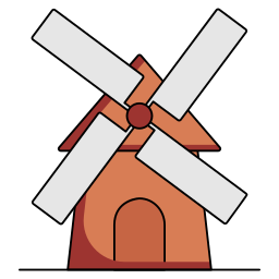 Wind mill icon