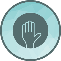 Helping hand icon