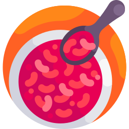 Red bean soup icon