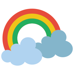 regenboog icoon