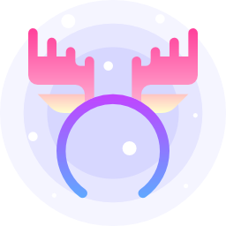 Reindeer antlers icon