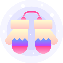 Winter gloves icon