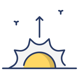 lever du soleil Icône