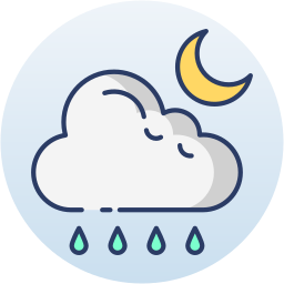 Rainy night icon