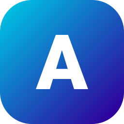 Letter a icon