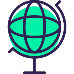 Earth globe icon