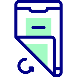 Foldable phone icon