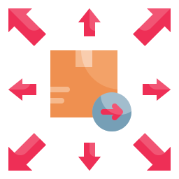 distribution Icône