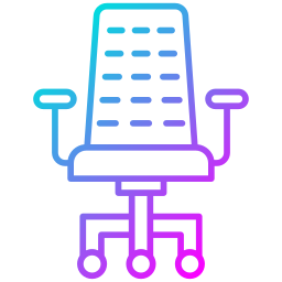 Desk chair icon