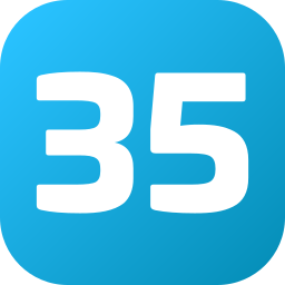 Thirty five icon