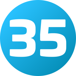 Thirty five icon