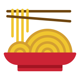 Noodle bowl icon