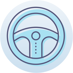 Steering wheel icon