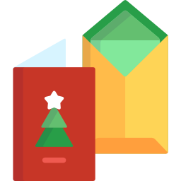 Christmas card icon