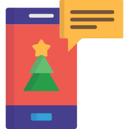 Christmas card icon