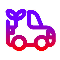 Eco car icon