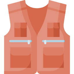 gilet de pêche Icône