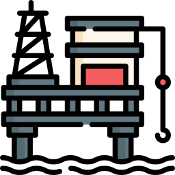 plate-forme pétrolière Icône