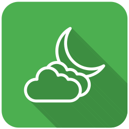 Cloudy night icon