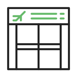 Boarding gate icon