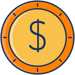 Dollar coin icon