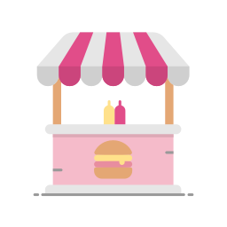 Burger cart icon