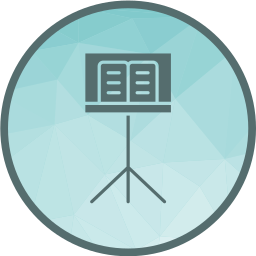 Music stand icon