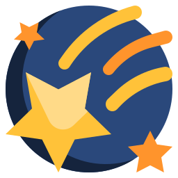 Falling star icon