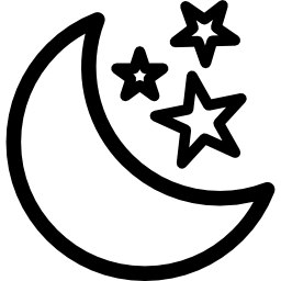 lua e estrelas Ícone