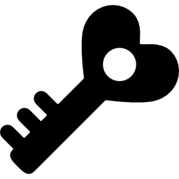 Heart key icon