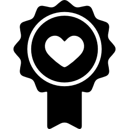 badge coeur Icône