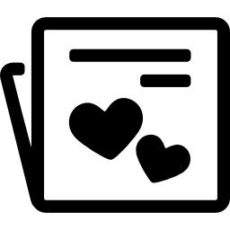 Folder with hearts icon