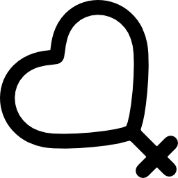 Female love gender sign icon