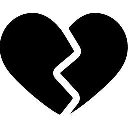 Broken heart icon