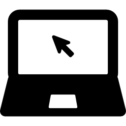 cursor op laptop computerscherm icoon