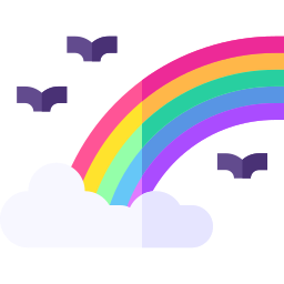 regenboog icoon