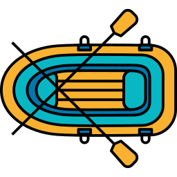 Inflatable boat icon