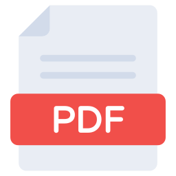 format de fichier pdf Icône