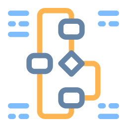 diagramma di flusso icona