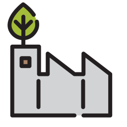 Factory plant icon