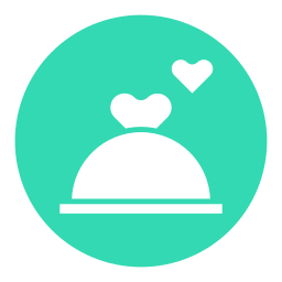 Romantic date icon