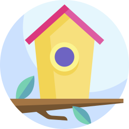 Bird house icon