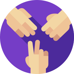 Rock paper scissors icon