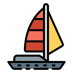 Sailing boat icon