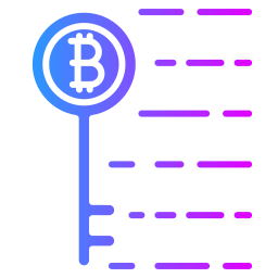 Bitcoin encryption icon