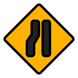 Narrow road icon