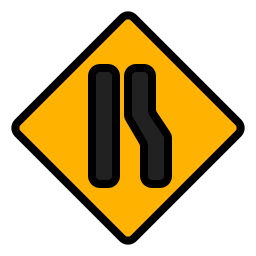 Narrow road icon